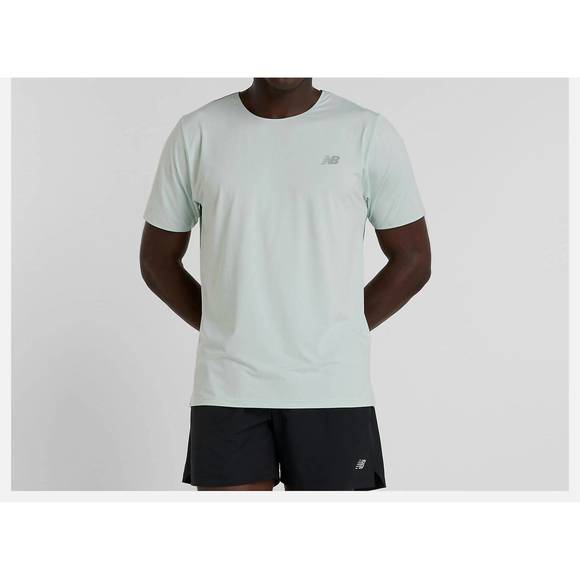 NEW NEW BALANCE race day t-shirt in clay ash - Picture 1 of 5